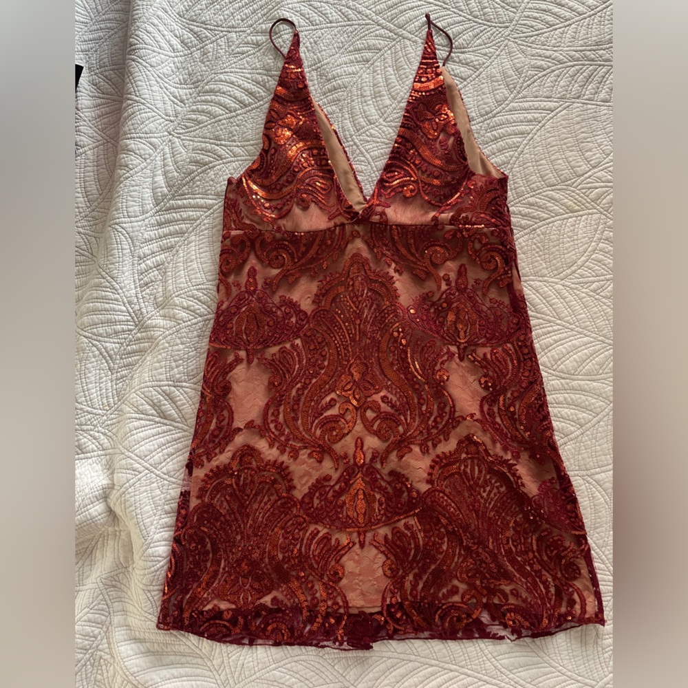 Free People Sequin Slip Dress